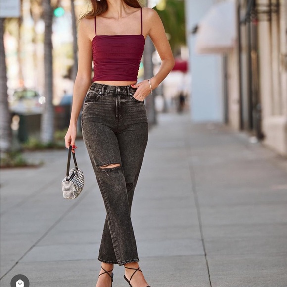 EXPRESS Body Contour Ruched Crop Top and Midi Skirt Matching Set - Picture 2 of 9